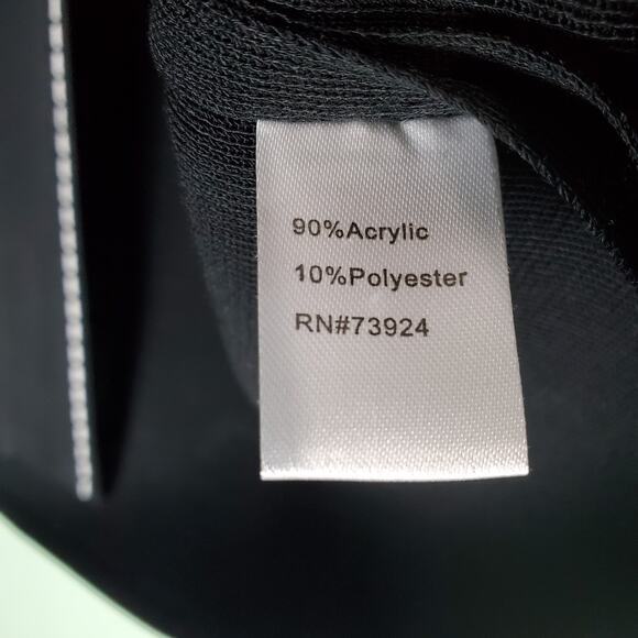 Ming Wang Womens Black Tailored Fit Contrast Trim Knit Blazer Jacket Size 2X - Picture 7 of 8